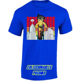 Playera Lenticular 3d Astro Boy Mighty Atom Adulto Azul 02