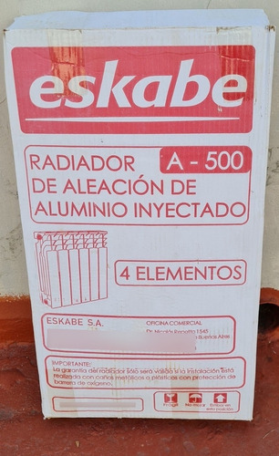 Radiador Eskabe  A-500 4 Elementos Nuevo En Caja Cerrada 
