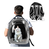 Mochila Astronauta Pet Visão Panorâmica Cachorro Gato Coelho Cor Preto