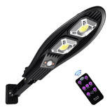 Luminária Sensor Solar Refletor Led Poste Rua Parede 300w