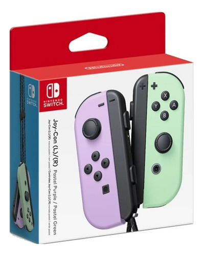 Joy-con Violeta Verde Pastel Nintendo Switch Original Ade