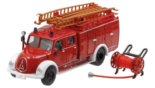 Camión Magirus Bomberos Auxiliar Escala 1:50 Siku 4115