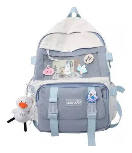 Mochila Juvenil De Estilo Coreano Kawaii, Bolsa Para Computa