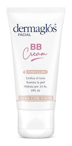 Dermaglos Bb Cream Facial Con Color Tono Claro Fps30 50 G