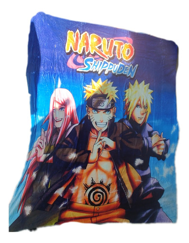 Cobertor Con Borrega De Naruto Matrimonial