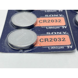 5 Cartelas Sony Cr 2032 10 Baterias Placa Mãe 3v Lithium
