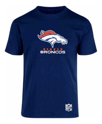 Playera Modelo Denver Broncos Estampado En Vinil