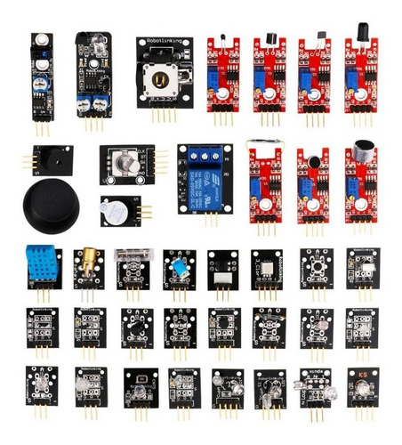 Kit De 37 Sensores Con Caja Pastica Arduino Completo Premium