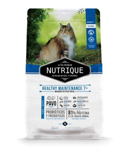 Nutrique Adult 7+ Cat Healthy Maintenance X 7,5 Kg Senior