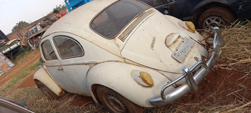 VW FUSCA 68 BRANCO  1300 NÃO SPLIT