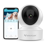 Cámara De Seguridad Vstarcam 1080p Hd Wifi 360° Para Interio