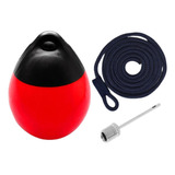 Red Marine Mooring Buoy With Black Rope 2024