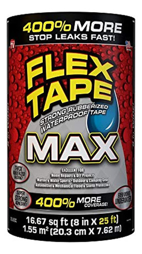 Flex Tape Black - 8 Pulgadas X 25 Pies