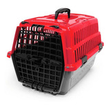 Caixa De Transporte Love Travel Cachorro Nº1 Pet Injet Cor Vermelho