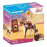 Figura Armable Playmobil Spirit Rodeo Abigaíl Con 9 Piezas