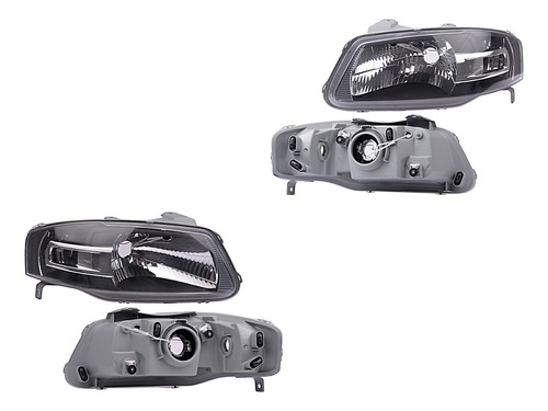 Par Faros Pointer Gt 2006-2007-2008-2009 Fondo Negro Adl