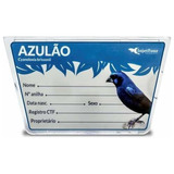 Kit Com 6 Placas De Identificação Luxo Azulao - 527 Az