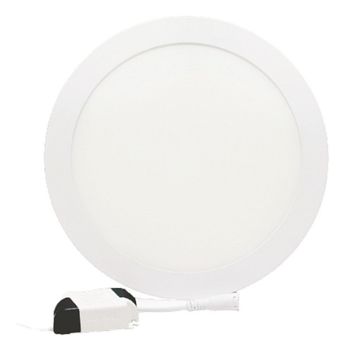 Panel Led 18w Embutir Plafon Blanco Circular Redondo 