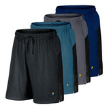 Kit 4 Bermuda Dry Fit Short Masculino Academia Treino Cross