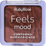 Paleta Contorno Marmorizado Feels Mood Dark Hb7527 Ruby Rose