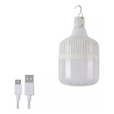 Lâmpada Led Recarregável Usb Portátil Externa E Interna 80w