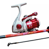 Pesca Leve Vara 15lb + Molinete 1000 C/ Linha 3rol Promoção