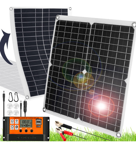 Kits De Panel Solar Carga Monocristalino + 100a Controlador