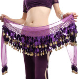 Belly Dance Skirt With Coins And Sequins Aa