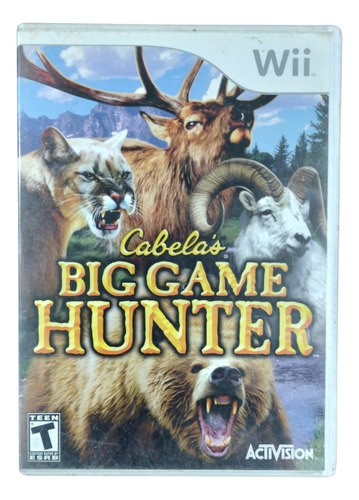 Cabela's Big Game Hunter Juego Original Nintendo Wii 