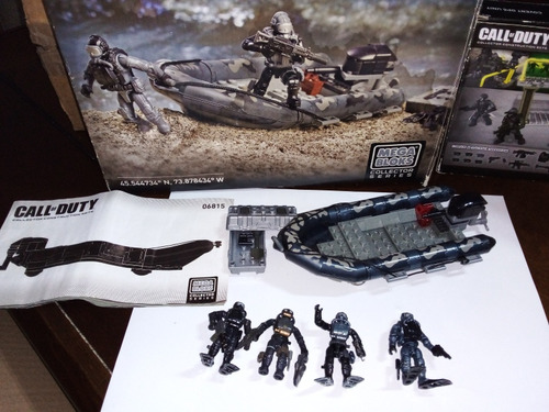 Call Of Duty Mega Blocks- Set Rib Beach Assault- Figuras