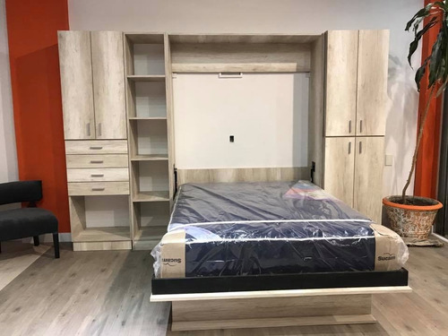 Cama Rebatible Con Módulos Para Placard