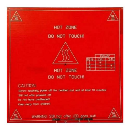 Mesa Aquecida Pcb Mk2b Dual Power - Impressora 3d - Reprap