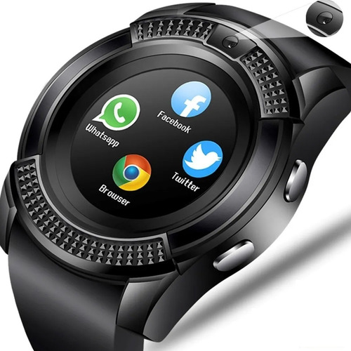 Reloj Inteligente Smart Watch V8 Fralugio Camara Memoria