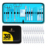 Kit Estuche Disección Instrumental 38 Pzs Medico Veterinaria