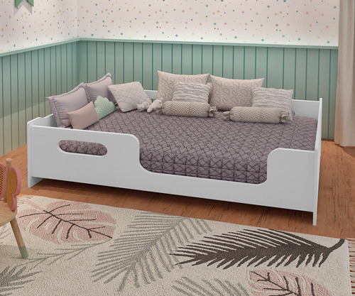 Montessori Cama Berco Casal 193x143 Com Protecao Lateral Bra