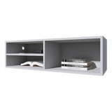 Suporte Tv Até 60 Polegadas Rack Organizador Aparador Branco