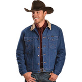 Chamarra Mezclilla Wrangler Denim Trucker Forro Borrega Sher