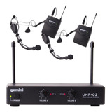 Gemini Sound Uhf-02hl Equipo De Dj De Audio Profesional Sist