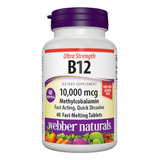 Webber Naturals Vitamina B12 De 10,000 Mcg Ultra Fuerza, 40