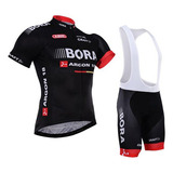 Uniforme Ciclismo Ruta Mtb Bora N Pantaloneta Badana En Gel 