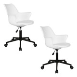 Silla De Oficina Escritorio Ejecutiva Set X2 Unidades Plos