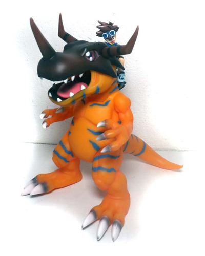 Greymon Gigante 30cm E Tai Action Figures Digimon Bonecos