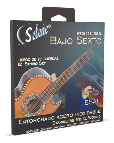 Set De Cuerdas P-bajo Sexto Selene Bronce Mod Bsai