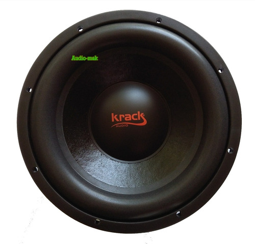 Bocina Tipo Subwoofer Krack Kw12800xp Para Auto/camioneta Color Negro De 4 12  X 12  X 12   X 1 Unidad 