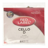 Etiqueta Roja Súper Sensible 6127 Cello D String, 4-4 
