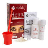 Henna De Sobrancelha Em Pó Makiaj Kit Com 3 Variações