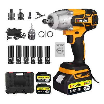 990n.m Pistola Llave De Impacto Inalámbrico De 2 Batería 1\u002F2 | Envío gratis