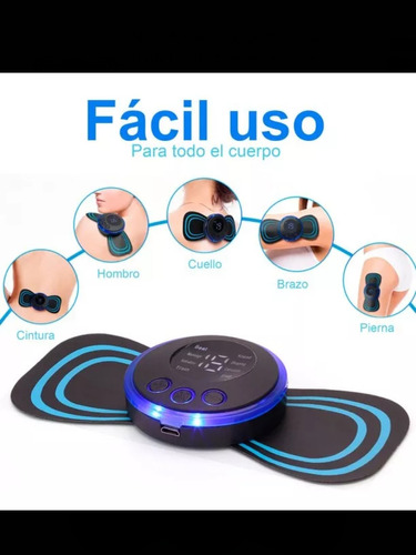 3 Mini Electroestimulador Masajeador De Cuello Y Espalda Mus