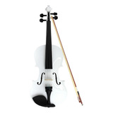 Violin Musical 4/4 Con Estuche Y Accesorios Color Blanco