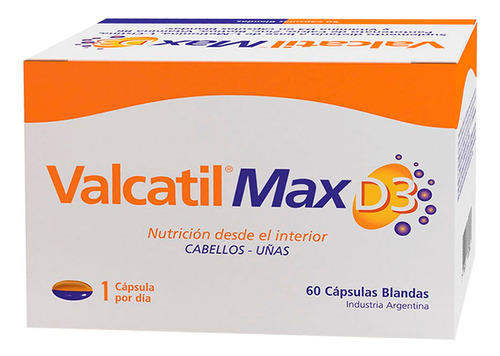 Valcatil Max D3 60 Capsulas Blandas